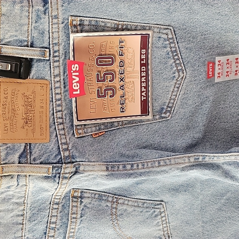 Vintage 1996 Orange Tab 550 Relaxed Fit Tapered Leg Jean